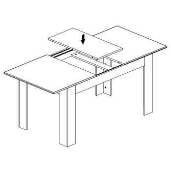 Jedálenský stôl  ROMANCE 83-015 smrekovec/dub sanremo 5
