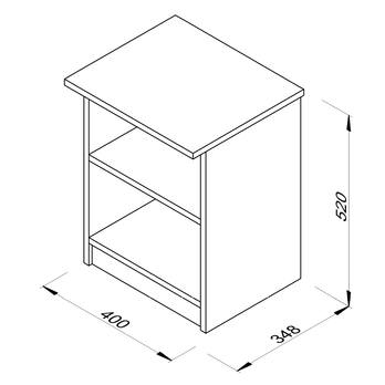 Prístavný stolík ROMEO dub sonoma 2