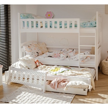 Poschodová posteľ ROMERIA biela, 80x180 cm 5