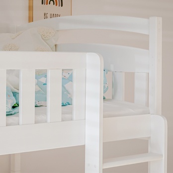 Poschodová posteľ ROMERIA biela, 80x180 cm 7