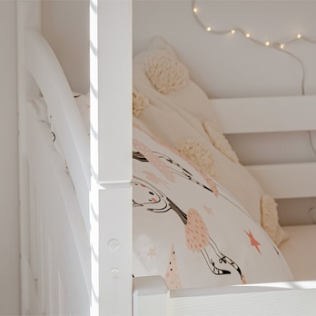 Poschodová posteľ ROMERIA biela, 80x180 cm 8