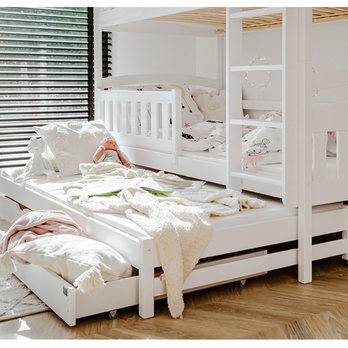 Poschodová posteľ ROMERIA biela, 80x180 cm 10