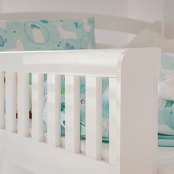 Poschodová posteľ ROMERIA biela, 80x180 cm 11