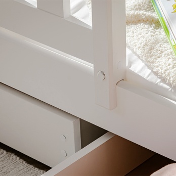 Poschodová posteľ ROMERIA biela, 80x180 cm 12