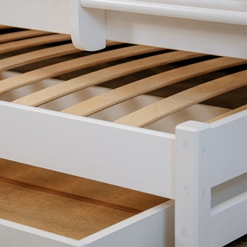 Poschodová posteľ ROMERIA biela, 80x180 cm 16