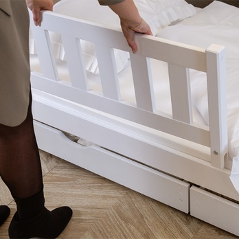 Poschodová posteľ ROMERIA biela, 80x180 cm 24