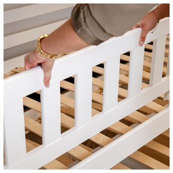 Poschodová posteľ ROMERIA biela, 80x190 cm 19