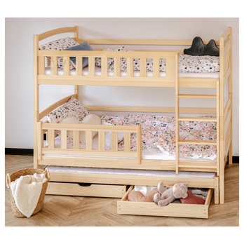 Poschodová posteľ ROMERIA borovica, 80x190 cm 2