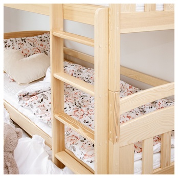 Poschodová posteľ ROMERIA borovica, 80x190 cm 5