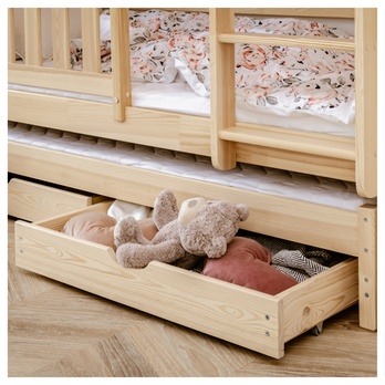 Poschodová posteľ ROMERIA borovica, 80x190 cm 6