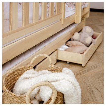 Poschodová posteľ ROMERIA borovica, 80x190 cm 9