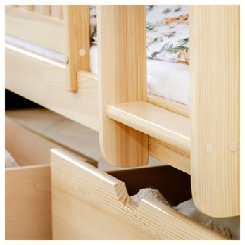 Poschodová posteľ ROMERIA borovica, 80x190 cm 10