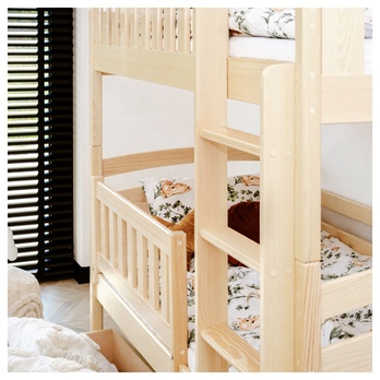 Poschodová posteľ ROMERIA borovica, 80x190 cm 11