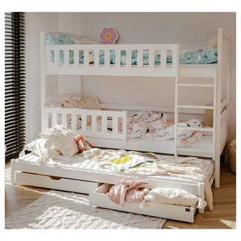 Poschodová posteľ ROMERIA biela, 80x200 cm 3