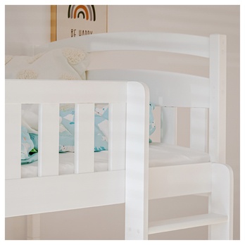 Poschodová posteľ ROMERIA biela, 80x200 cm 5