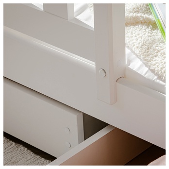 Poschodová posteľ ROMERIA biela, 80x200 cm 9