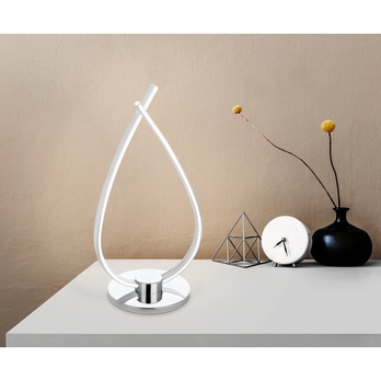 Stolná lampa RONCADE strieborná 2