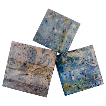 Sada 3 ks prístavných stolíkov RONCHA modrá 2