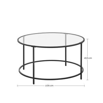 Konferenčný stolík ROND čierna 5