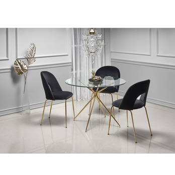 Jedálenský stôl RONDO zlatá 1