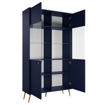 Vitrína ROSE 01 tmavomodrá 2