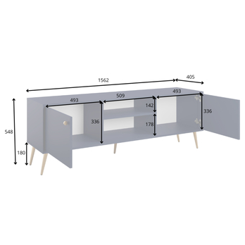 TV komoda ROSE 08 tmavomodrá 3