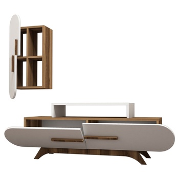 Obývacia stena ROSE 2 orech/biela 2