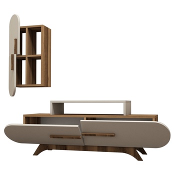 Obývacia stena ROSE 2 orech/krémová 2