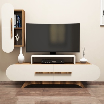 Obývacia stena ROSE 2 orech/krémová 3