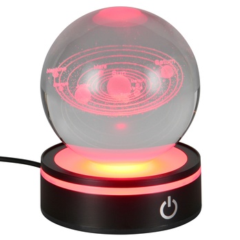 Stolná lampa  ROSEBUD 2 čierna/priehľadná 3