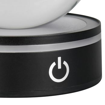 Stolná lampa  ROSEBUD 2 čierna/priehľadná 4