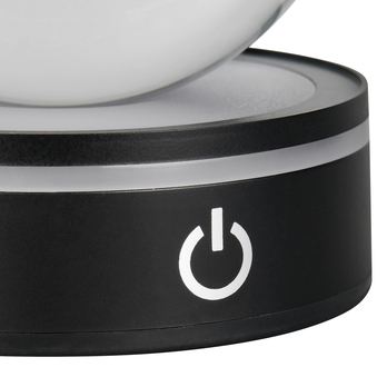 Stolná lampa ROSEBUD 3 čierna/priehľadná 4