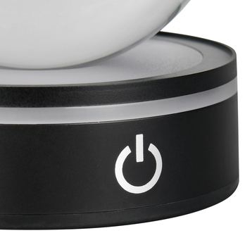 Stolná lampa  ROSEBUD čierna/priehľadná 4