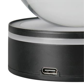Stolná lampa  ROSEBUD čierna/priehľadná 5