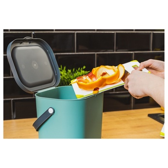Kôš na triedený odpad ROTHO ALBULA 3 zelená/antracitová, 6 L 2