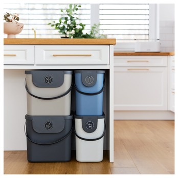 Kôš na triedený odpad ROTHO ALBULA antracitová, 40 L 2