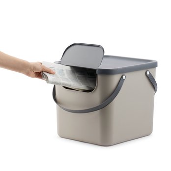 Kôš na triedený odpad ROTHO ALBULA cappuccino/antracitová, 40 L 2