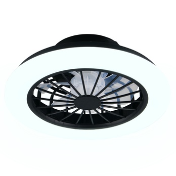 Stropné LED svietidlo s ventilátorom ROTSUND čierna 1