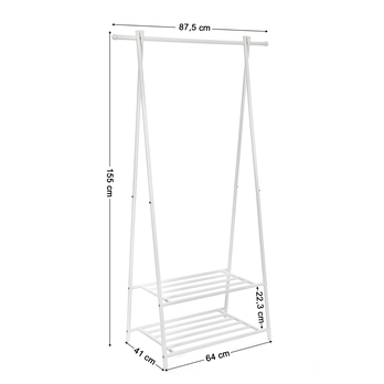 Stojan na šaty ROUEN biela 7