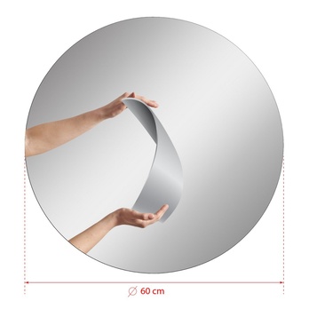 Zrkadlo s LED osvetlením ROUND biela 7