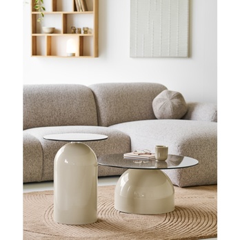 Konferenčný stolík ROVILLU II béžová/sivá 2