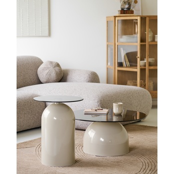 Konferenčný stolík ROVILLU II béžová/sivá 3