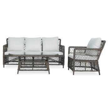 Záhradná zostava ROXA hnedá/krémová 3