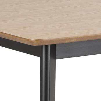 Jedálenský stôl ROXBY 4 prírodná/čierna 4