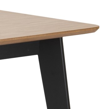 Jedálenský stôl ROXBY 4 prírodná/čierna 5