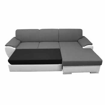 Sedacia súprava ROYAL MINI pravá, sivá/biela 2