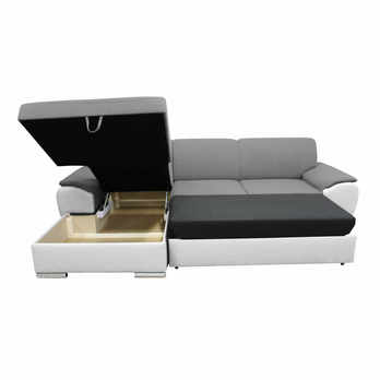 Sedacia súprava ROYAL MINI ľavá, sivá/biela 3