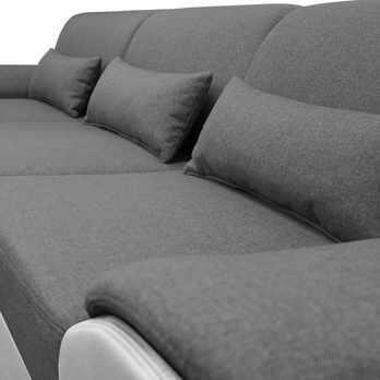 Sedacia súprava ROYAL MINI ľavá, sivá/biela 5