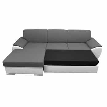 Sedacia súprava ROYAL MINI ľavá, sivá/biela 2