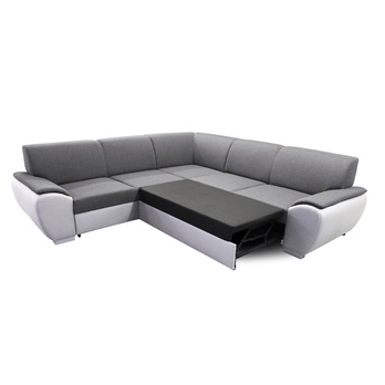 Sedacia súprava ROYAL ľavá, tmavosivá/biela 2